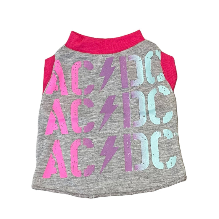 Upcycled Dog Tank - XS "ACDC TRIO"