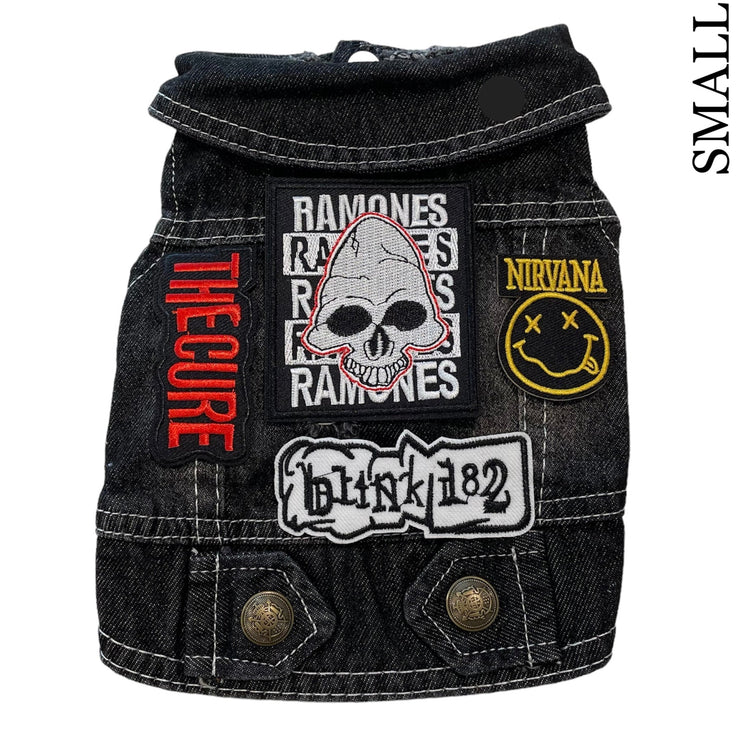 Denim Rocker Vest - RAMONES