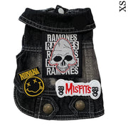 Denim Rocker Vest - RAMONES