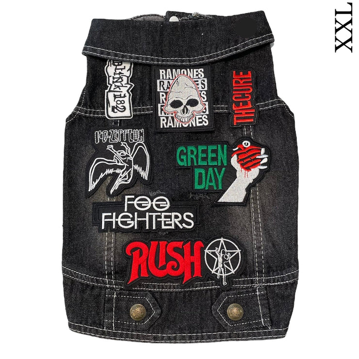 Denim Rocker Vest - RAMONES