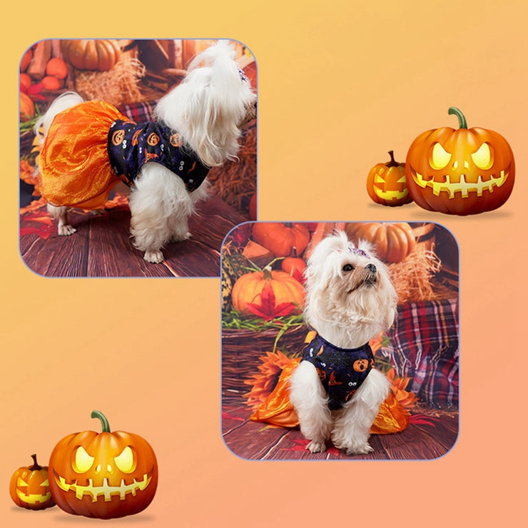 Pet Dog or Cat Pumpkin or Skull Halloween Costume or for Cosplay (FREE SHIPMENT)