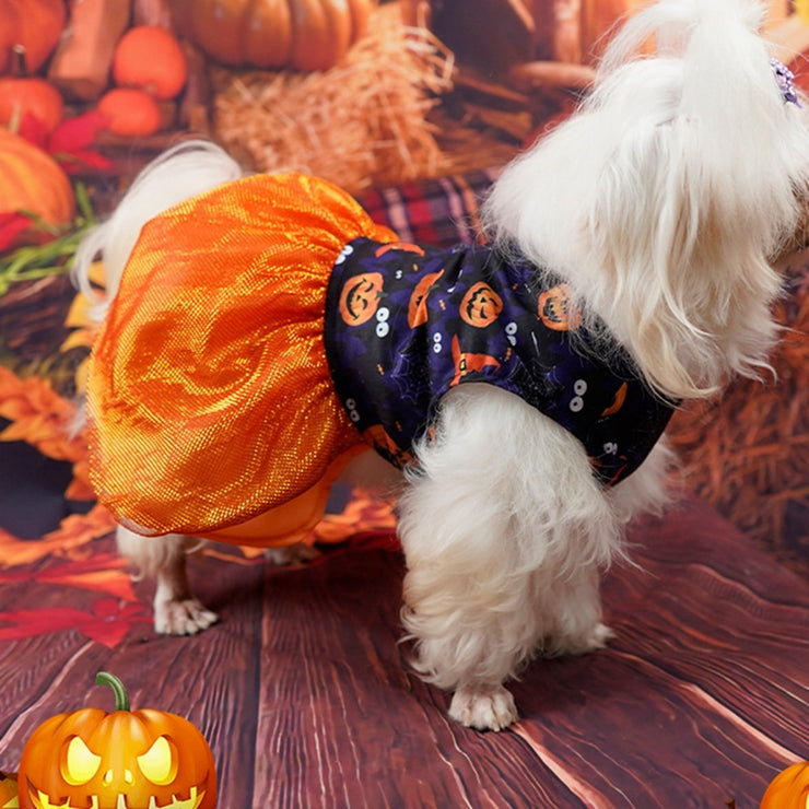 Pet Dog or Cat Pumpkin or Skull Halloween Costume or for Cosplay (FREE SHIPMENT)