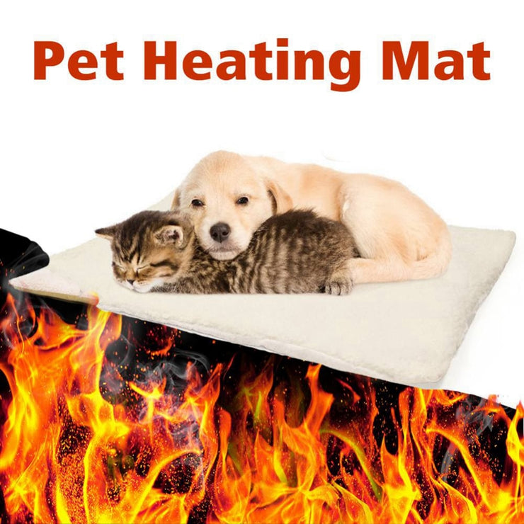 Self Warming Cat Bed Self Heating Mat Warm Thermal Pet Pad for Indoor or Outdoor Pets with Removable Cover Non-Slip Bottom Washable