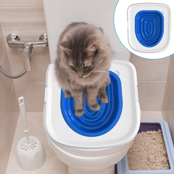 Cat Toilet Trainer  Toilet Seat Training Kit Time-saving Convenient Easy To Use Professional Toilet Trainer Seat For Toilet