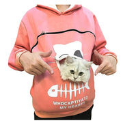 Carry Pet Pocket Sweatshirt Winter Pouch Hoodie