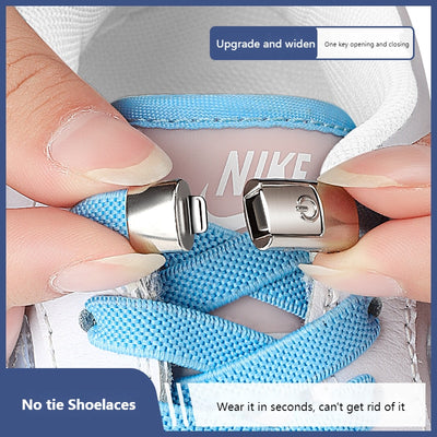 No Tie Shoe laces Press Lock Shoelaces without ties Elastic Laces 8MM Widened Flat Shoelace for Shoes for Kids or Adults - Our Fundraiser Item
