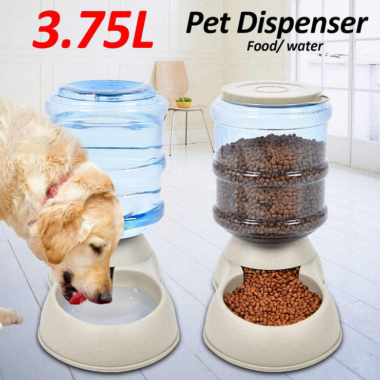 Dog Cat Large Automatic Water Dispenser Pet Bowl (3.75L)