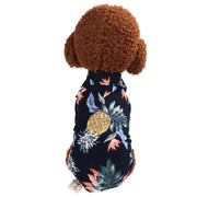 Hawaiian Style Dog Clothes Summer Pet Printed Shirt For Dog Floral Beach Shirt Dog Puppy Costume Cat Spring Clothing Pet Outfits