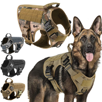 Military Training Vest Tactical Dog Harness and Leash Set For Dogs