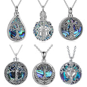 Heart Shaped Crystal Tree Urn Necklace Ashes Keepsake Pendant Jewelry Gifts For Women Girls