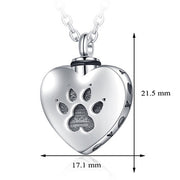 Heart Shaped Crystal Tree Urn Necklace Ashes Keepsake Pendant Jewelry Gifts For Women Girls