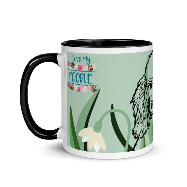 Poodle Mug with Color Inside