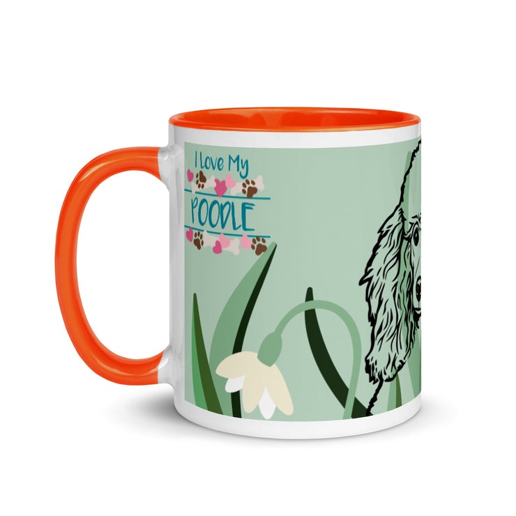 Poodle Mug with Color Inside