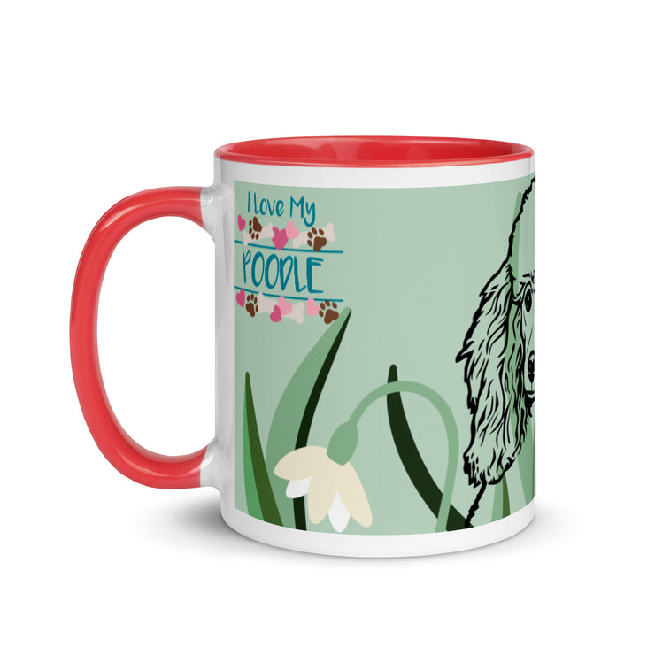 Poodle Mug with Color Inside