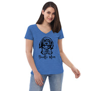 Doodle Mom Women’s recycled V-neck T-shirt