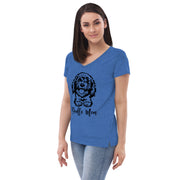 Doodle Mom Women’s recycled V-neck T-shirt