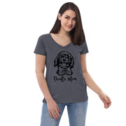 Doodle Mom Women’s recycled V-neck T-shirt